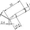 Panne à souder ERSADUR - série 102 - sans plomb - forme de burin et allongée - 2,4mm – Image 2