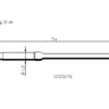 Panne à souder ERSADUR - série 212 - sans plomb - forme burin - 1.0mm/0.039in – Image 2