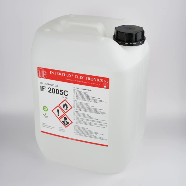 FLUX IF 2005C - 10 Litres - ALCOOL - RNV 3,5% - SANS NETTOYAGE - SANS HALOGENE - INTERFLUX – Image 2