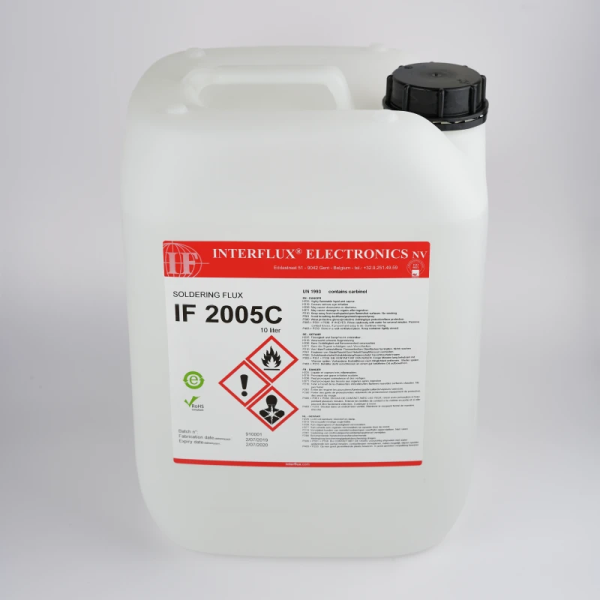 FLUX IF 2005C - 10 Litres - ALCOOL - RNV 3,5% - SANS NETTOYAGE - SANS HALOGENE - INTERFLUX