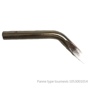Panne Cuivre nickelé courbé type tournevis