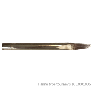 Panne Cuivre nickelé droite type tournevis