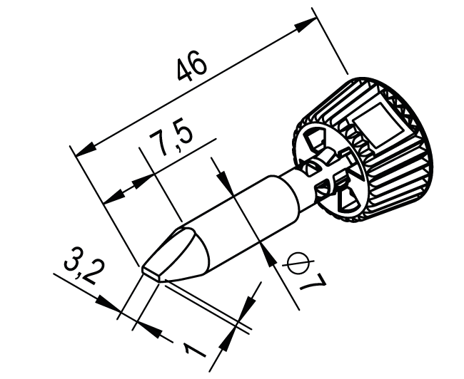 Panne ERSADUR, 3,2 mm performance 0142CDLF32P/SB – Image 2