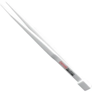 Pince à épiler entièrement en céramique - pointes : droite, carrée, dentelée. Longueur totale : 125 mm - 4,92 pouces - 8501
